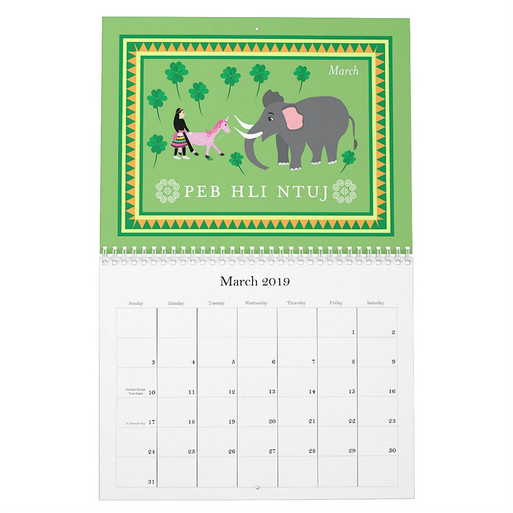 2019 Hmong Calendar Mrs Kue Shop